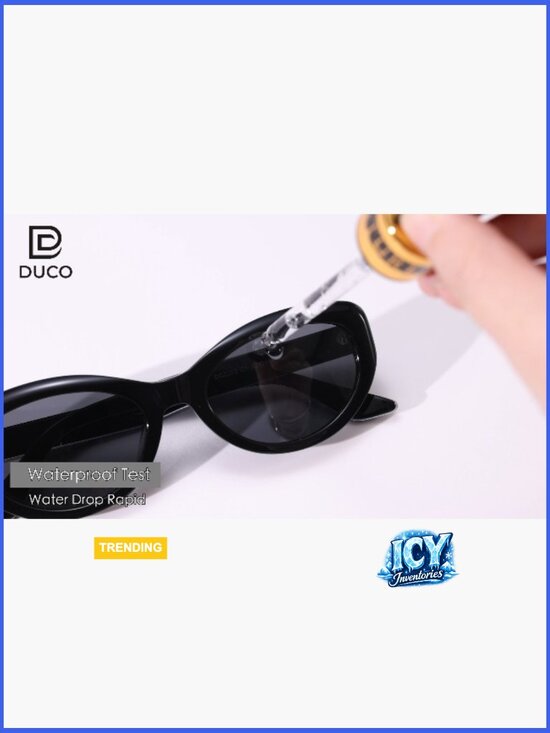 Retro Oval Cat Eye Polarized Sunglasses UV Protection Narrow main image 4